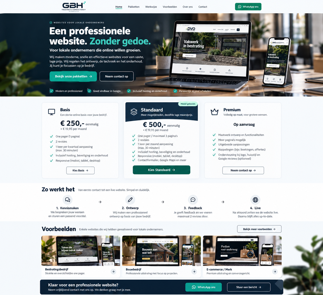 GBH premium website-ontwerp